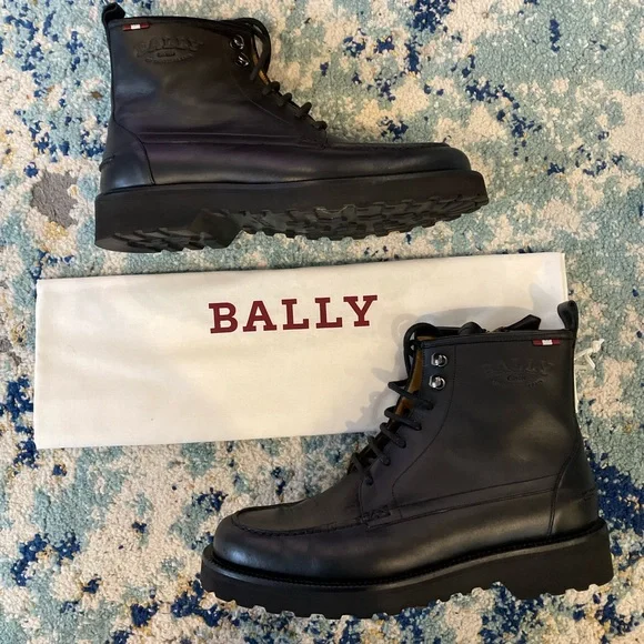 Bally, men\'s boots,  color black, size 8.5 Men main image 3